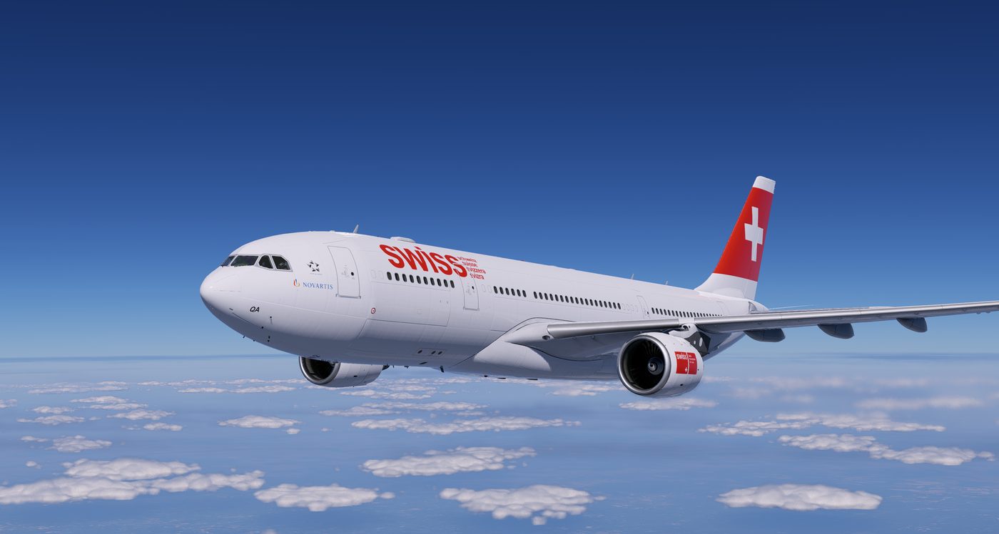 SWISS A330-200 in flight
